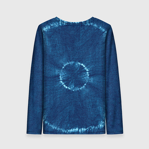 Женский лонгслив Знак Водолей на фоне тай-дай / 3D-принт – фото 2