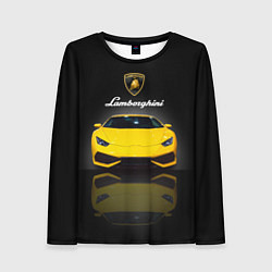 Женский лонгслив Итальянский суперкар Lamborghini Aventador