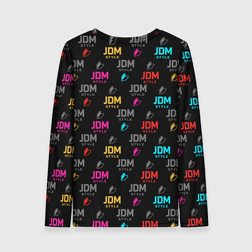 Женский лонгслив JDM neon style / 3D-принт – фото 2