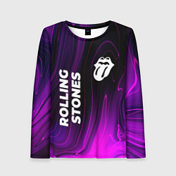 Женский лонгслив Rolling Stones violet plasma