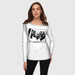 Лонгслив женский Мэш пинает невинный исток, цвет: 3D-принт — фото 2