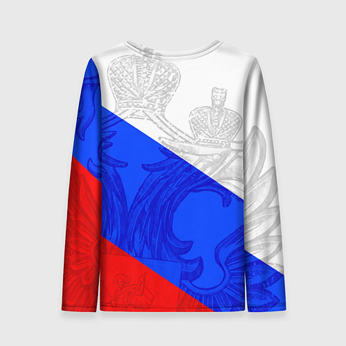 Женский лонгслив Сердечко - Россия / 3D-принт – фото 2