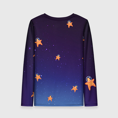 Женский лонгслив Милые звёзды / 3D-принт – фото 2