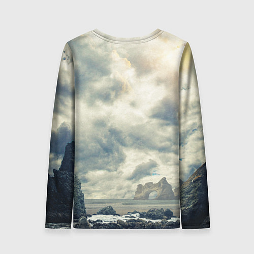 Женский лонгслив Гигантский слон / 3D-принт – фото 2