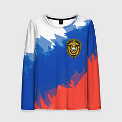 Лонгслив женский Граница, цвет: 3D-принт