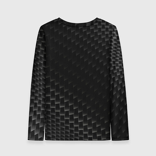 Женский лонгслив Porsche карбоновый фон / 3D-принт – фото 2
