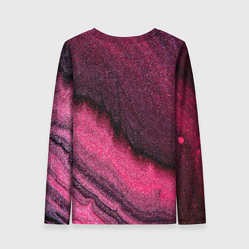 Женский лонгслив Блёстки розовые / 3D-принт – фото 2