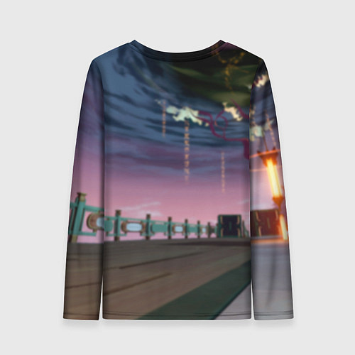 Женский лонгслив Кафка с Пом-Пом / 3D-принт – фото 2