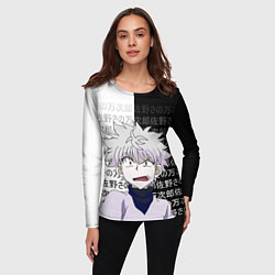 Лонгслив женский Киллуа - Hunter x Hunter, цвет: 3D-принт — фото 2