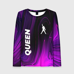 Лонгслив женский Queen violet plasma, цвет: 3D-принт