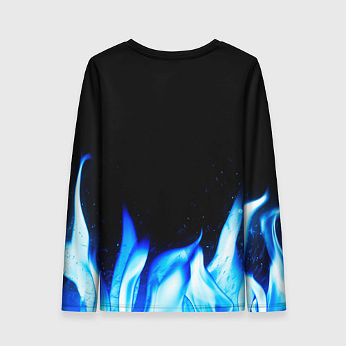 Женский лонгслив Skillet blue fire / 3D-принт – фото 2