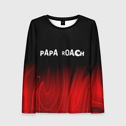 Женский лонгслив Papa Roach red plasma