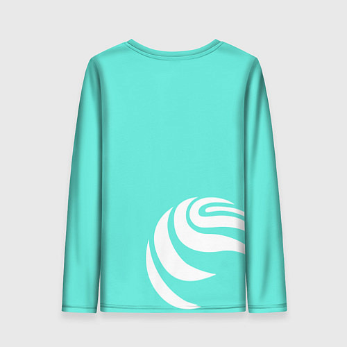 Женский лонгслив Форма Beastcoast mint / 3D-принт – фото 2