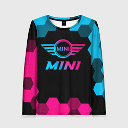 Женский лонгслив Mini - neon gradient