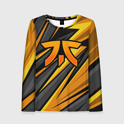 Женский лонгслив Fnatic - киберспорт желтый