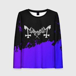 Женский лонгслив Mayhem purple grunge