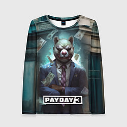 Лонгслив женский Payday 3 bear, цвет: 3D-принт