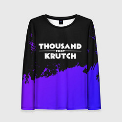 Лонгслив женский Thousand Foot Krutch purple grunge, цвет: 3D-принт
