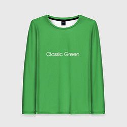 Женский лонгслив Classic Green