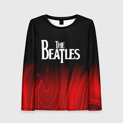 Лонгслив женский The Beatles red plasma, цвет: 3D-принт