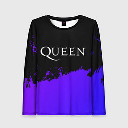 Женский лонгслив Queen purple grunge
