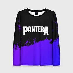 Женский лонгслив Pantera purple grunge