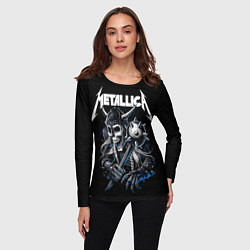 Лонгслив женский Metallica - warrior, цвет: 3D-принт — фото 2