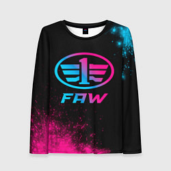 Женский лонгслив FAW - neon gradient