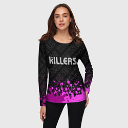 Лонгслив женский The Killers rock legends: символ сверху, цвет: 3D-принт — фото 2