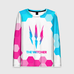 Лонгслив женский The Witcher neon gradient style, цвет: 3D-принт