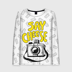 Женский лонгслив Say cheese