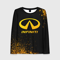 Женский лонгслив Infiniti - gold gradient