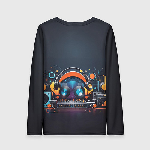 Женский лонгслив Диджейский пульт / 3D-принт – фото 2