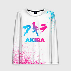 Женский лонгслив Akira neon gradient style