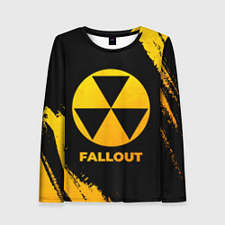 Женский лонгслив Fallout - gold gradient