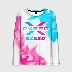 Женский лонгслив Exeed neon gradient style