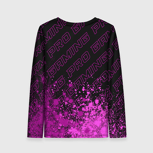 Женский лонгслив The Witcher pro gaming: символ сверху / 3D-принт – фото 2