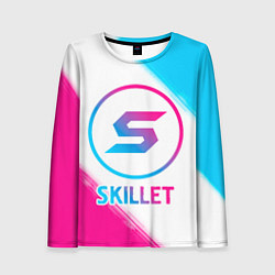 Лонгслив женский Skillet neon gradient style, цвет: 3D-принт