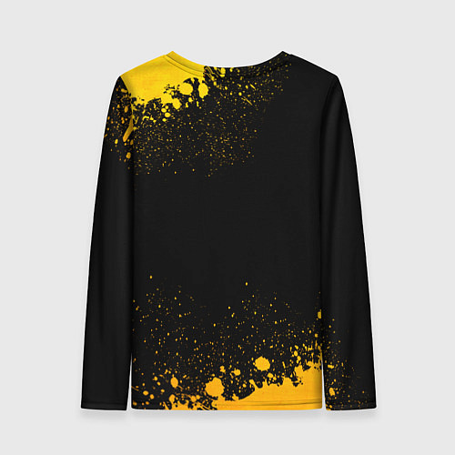 Женский лонгслив Geely - gold gradient / 3D-принт – фото 2