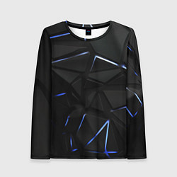 Лонгслив женский Black texture neon line, цвет: 3D-принт