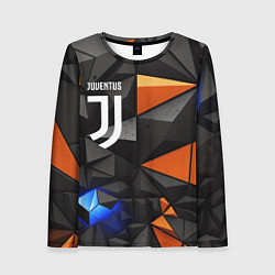 Лонгслив женский Juventus orange black style, цвет: 3D-принт