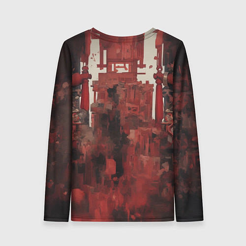 Женский лонгслив Девушка в юкате / 3D-принт – фото 2