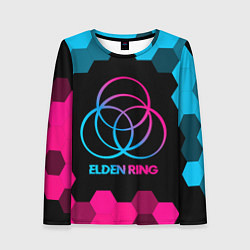 Лонгслив женский Elden Ring - neon gradient, цвет: 3D-принт