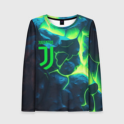 Женский лонгслив Juventus green neon