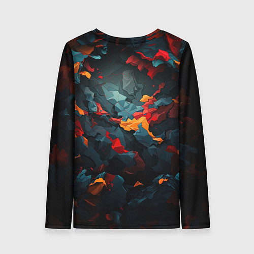 Женский лонгслив Мрачный камуфляж / 3D-принт – фото 2