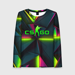 Женский лонгслив CS GO green neon