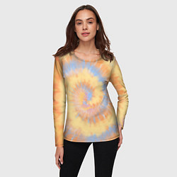 Лонгслив женский Tie-Dye дизайн, цвет: 3D-принт — фото 2