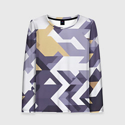 Лонгслив женский Абстрактный принт от нейросети, цвет: 3D-принт