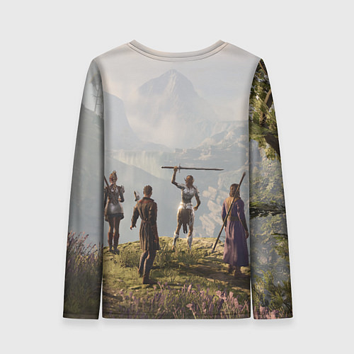 Женский лонгслив Отряд Врат Балдура / 3D-принт – фото 2