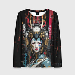 Лонгслив женский Японская девушка-андроид, цвет: 3D-принт